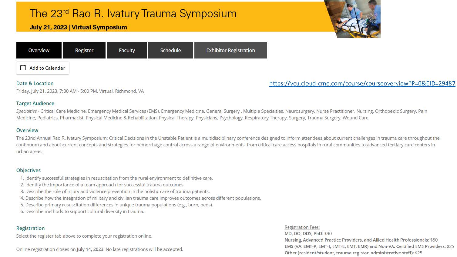 2023 Ivatury Trauma Symposium Registration is Open