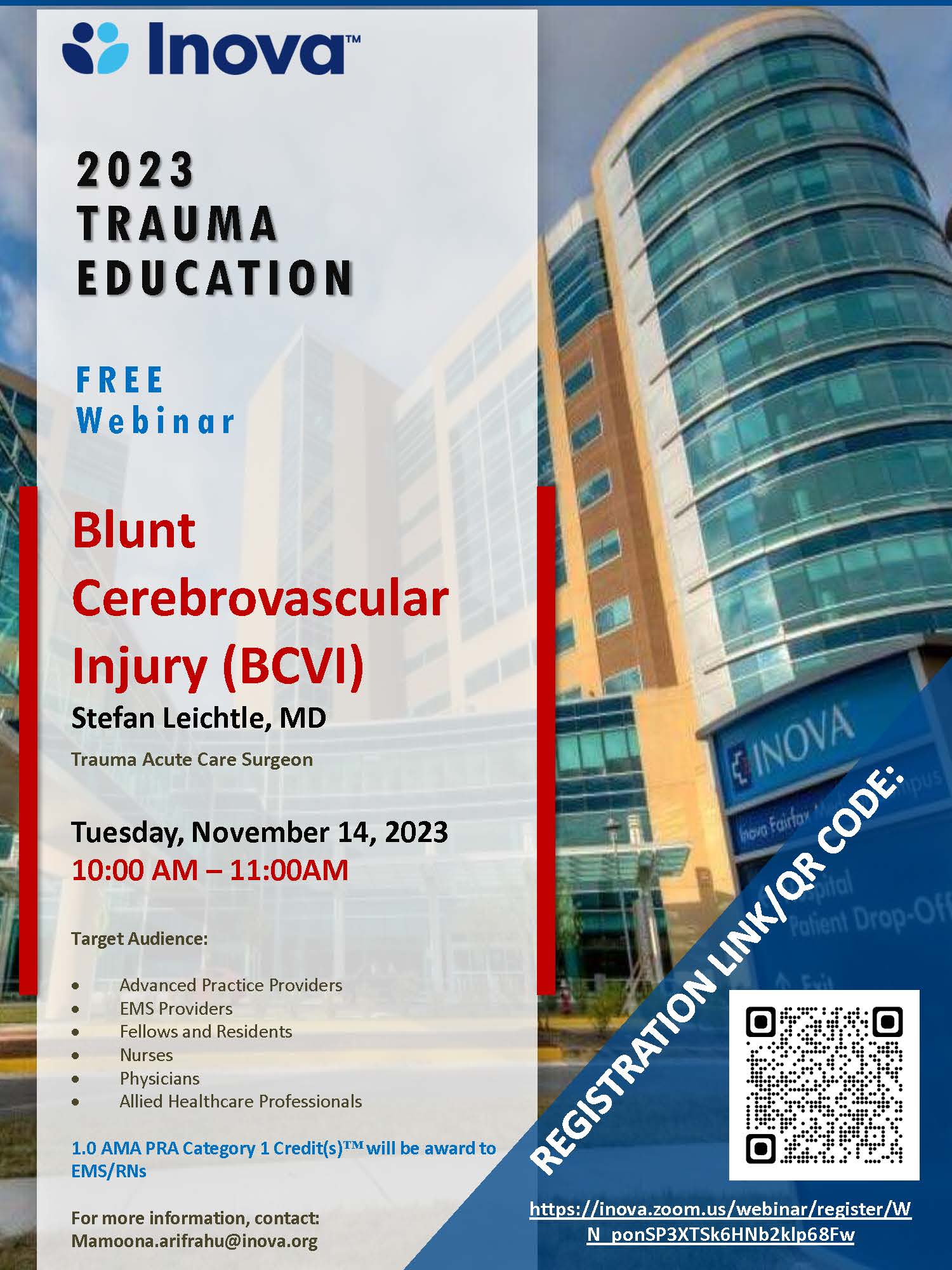 2023 trauma education BCVI