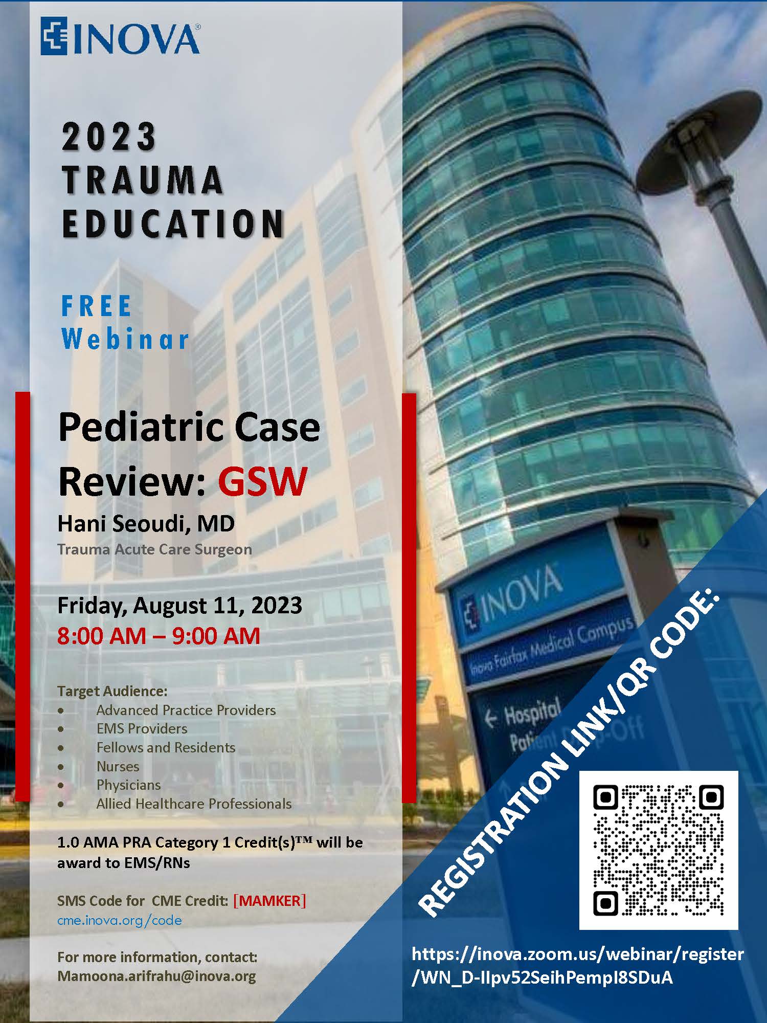 2023 trauma education GSW